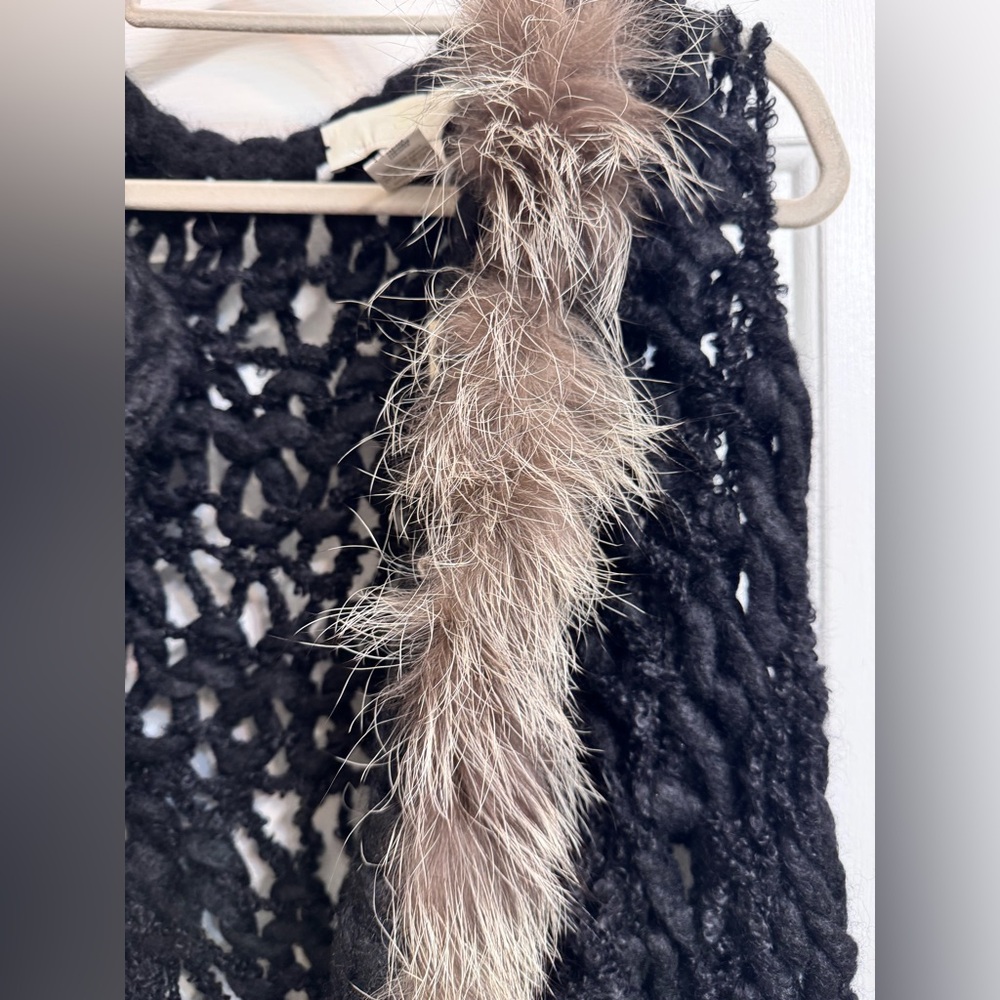 AVIU Long Knitted Vest in Mohair, Wool and Cashmere, Size 42, New with Tags! - Picture 6 of 16